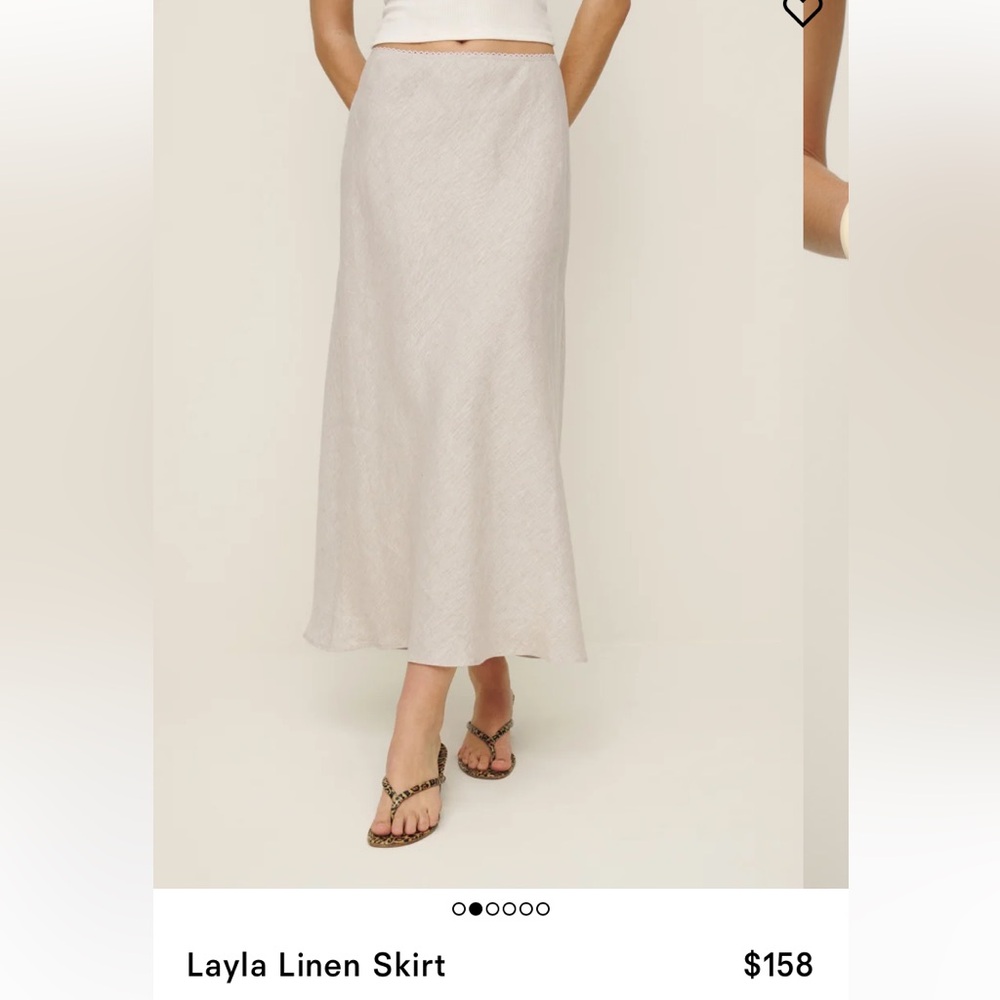 Reformation Layla Linen skirt